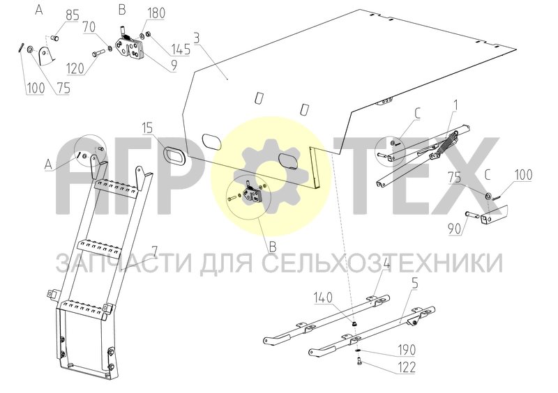 Капот (161.58.03.100) (№75 на схеме)